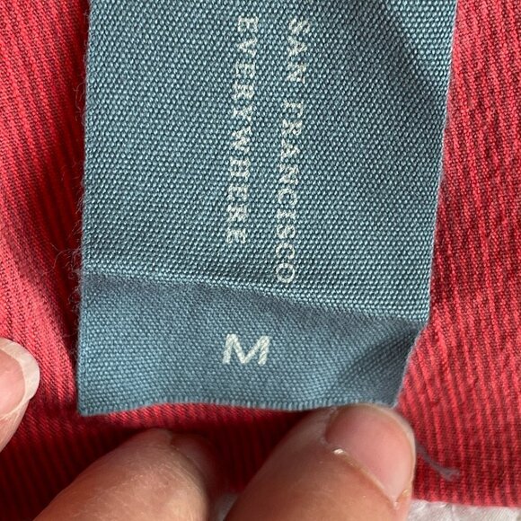 CUT LOOSE NEW Stretch Border Ankle Crop Pants Red Coral Mini Corduroy Size Med - Picture 10 of 14